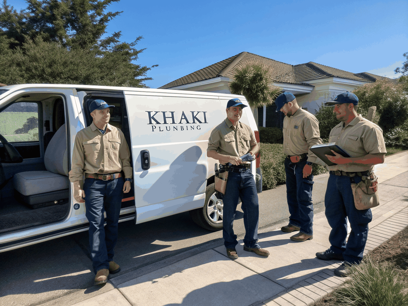 Fayetteville Plumbing Pros licensed technicians and branded service truck in Fayetteville GA