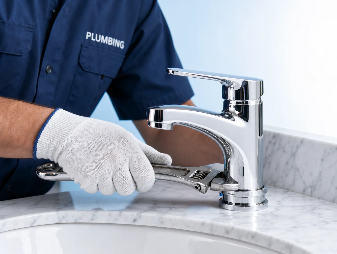 Modern kitchen faucet fixture replacement and testing