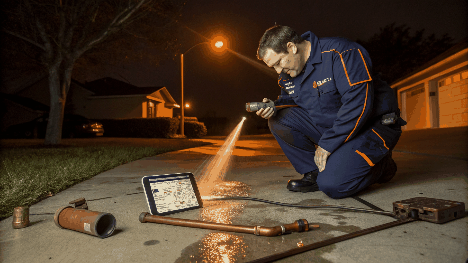 Licensed plumber providing residential plumbing services in Fayetteville, GA